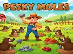 لعبة Pesky Moles على الانترنت