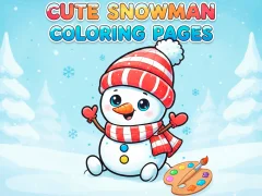 لعبة Cute Snowman Coloring Pages على الانترنت