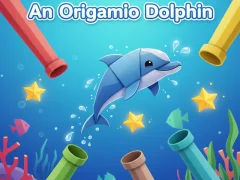 لعبة An origami dolphin على الانترنت