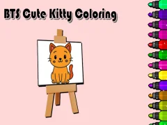 لعبة BTS Cute Kitty Coloring على الانترنت