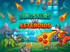 لعبة Dinosaurs vs Asteroids على الانترنت