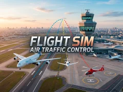 لعبة Flight Sim Air Traffic control على الانترنت