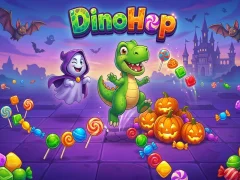 لعبة DinoHop على الانترنت
