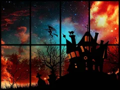 لعبة Sliding Halloween Party على الانترنت