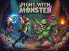 لعبة Fight With Monster على الانترنت