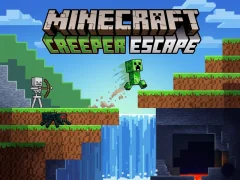 لعبة Minecraft Creeper Escape على الانترنت