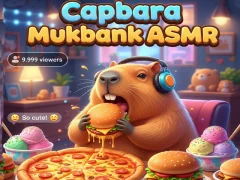 لعبة Capybara Mukbang ASMR على الانترنت