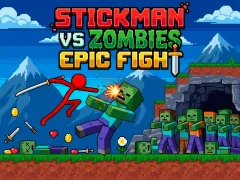 لعبة Stickman vs Zombies: Epic Fight على الانترنت