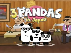 لعبة 3 Pandas In Japan HTML5 على الانترنت