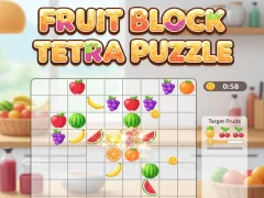 لعبة Fruit Block Tetra Puzzle على الانترنت