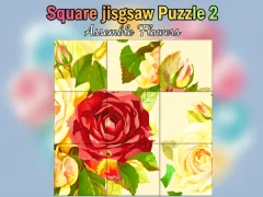 لعبة Square jigsaw Puzzle 2  Assemble Flowers على الانترنت