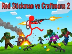 لعبة Red Stickman Vs Craftmans 2 على الانترنت