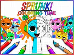 لعبة Sprunki Coloring Time على الانترنت