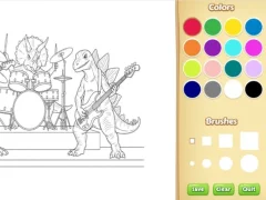 لعبة Dinosaur Coloring Book For Kids على الانترنت