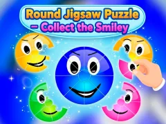 لعبة Round jigsaw Puzzle - Collect the Smiley على الانترنت