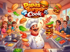 لعبة Papas Burger Cook على الانترنت