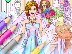 لعبة Wedding Coloring Dress Up على الانترنت