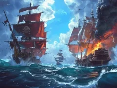 لعبة Pirate Ships: Build and Fight على الانترنت