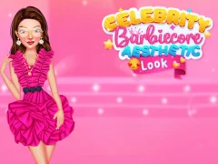 لعبة Celebrity BarbieCore Aesthetic Look على الانترنت