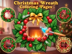 لعبة Christmas Wreath Coloring Pages على الانترنت