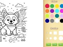 لعبة Dog Coloring Book على الانترنت