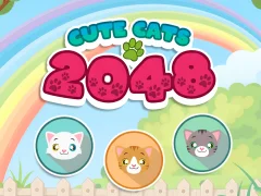 لعبة Cute Cats 2048 على الانترنت