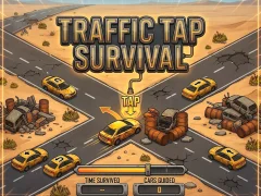 لعبة Traffic Tap Survival على الانترنت