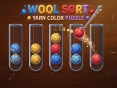 لعبة Wool Sort Yarn Color Puzzle على الانترنت
