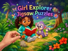 لعبة Girl Explorer Jigsaw Puzzles على الانترنت