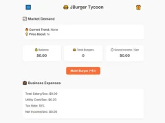 لعبة Jburger Tycoon على الانترنت