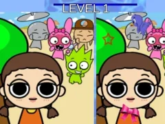 لعبة Sprunki and Squid Game Difference على الانترنت