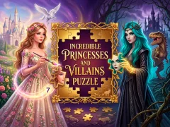 لعبة Incredible Princesses and Villains Puzzle على الانترنت