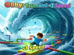 لعبة Obby: Tsunami +1 speed على الانترنت