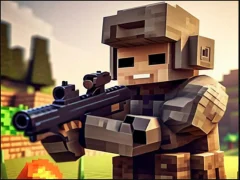لعبة Pixel Village Battle 3D.io على الانترنت