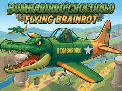 لعبة Bombardiro Crocodilo Flying Brainrot على الانترنت