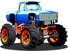 لعبة Monster Truck Puzzle على الانترنت
