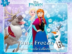 لعبة Anna Frozen Jigsaw Puzzle Collection على الانترنت