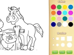 لعبة Farm Animals Coloring Book for Kids على الانترنت