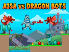 لعبة Aisa Vs Dragon Bots على الانترنت