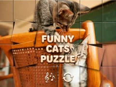لعبة Funny Cats Puzzle على الانترنت