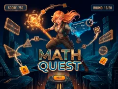 لعبة MathQuest على الانترنت