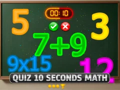 لعبة Quiz 10 Seconds Math على الانترنت