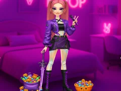 لعبة K-Pop Halloween Dress Up على الانترنت