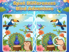 لعبة Spot Differences Bird Adventure على الانترنت