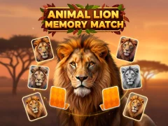 لعبة Animal Lion Memory Match على الانترنت