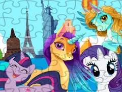لعبة Unicorns Travel The World Puzzle على الانترنت