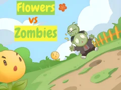 لعبة Flowers vs Zombies على الانترنت