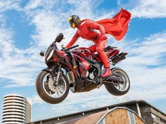لعبة Real Motorbike Super Hero Stunt 3D على الانترنت