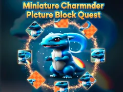 لعبة Miniature Charmander Picture Block Quest على الانترنت
