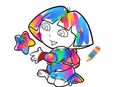 لعبة Jungle Girl: Coloring Pages على الانترنت